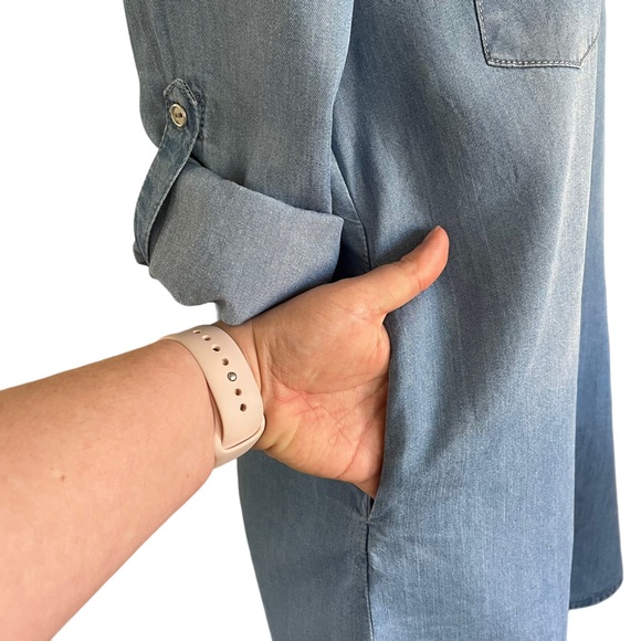 DECJUBA KIDS Sz14 Denim long sleeve dress with sleeve length options - Picture 9 of 15